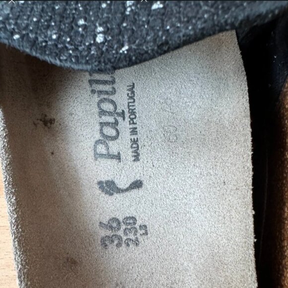 Birkenstock Papillio Carmen Sandals – Black Silver Splash – Size 6 US (EU 36) - Picture 8 of 11